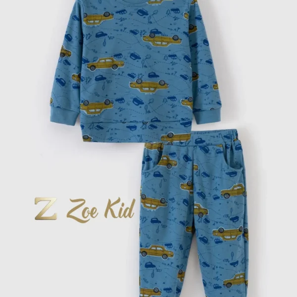 Boys' Long Sleeve Cotton Pajama Set