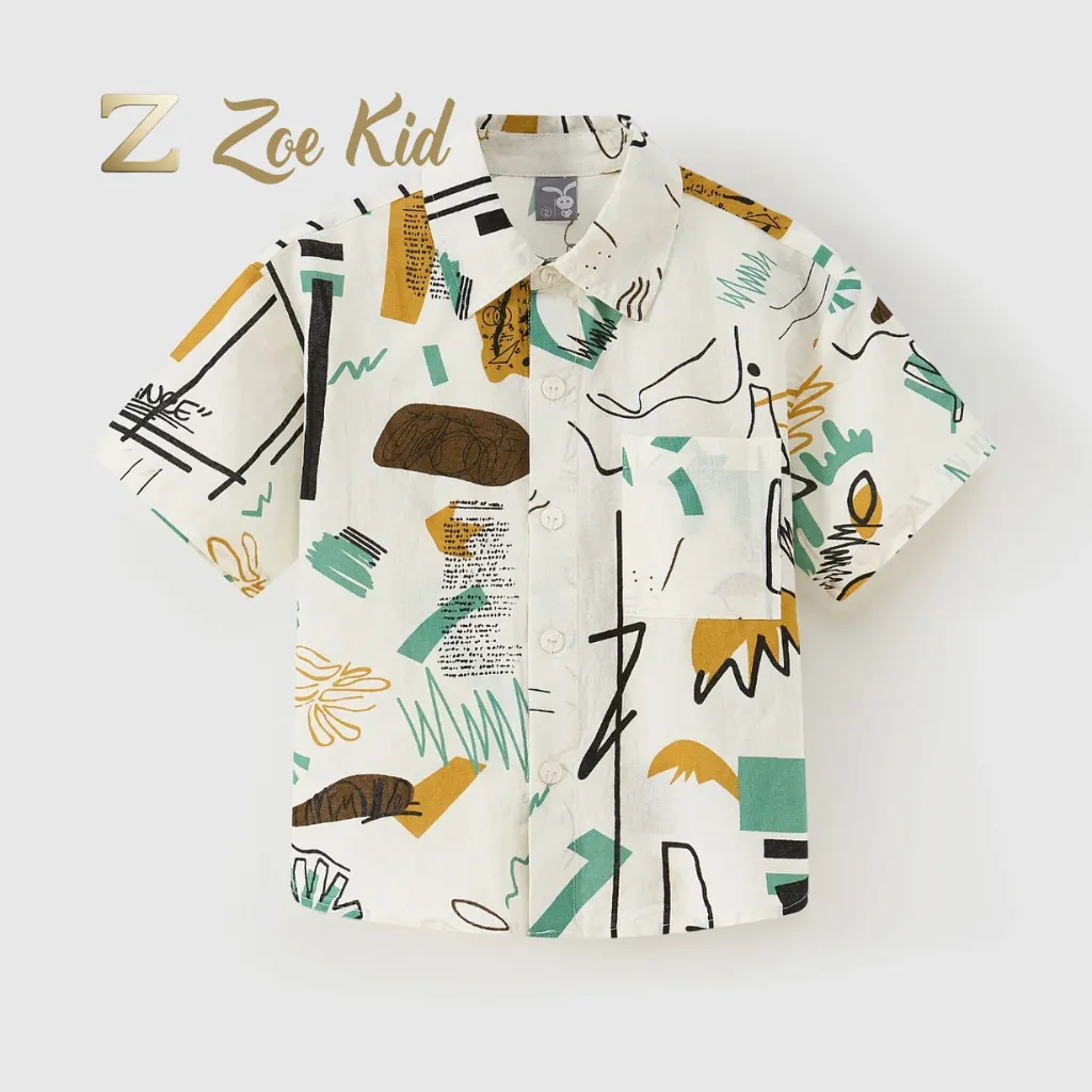 Boys’ Vintage Short-Sleeve Shirt