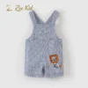 Embroidered Lion Overalls for Boys