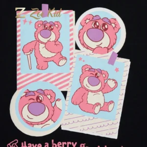 Short-Sleeve T-shirt for Girls - Strawberry Bear Lotso