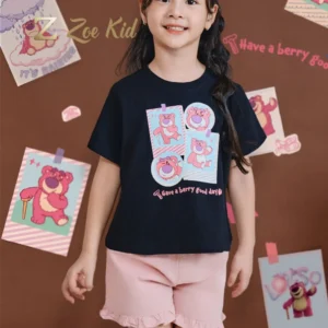 Short-Sleeve T-shirt for Girls - Strawberry Bear Lotso